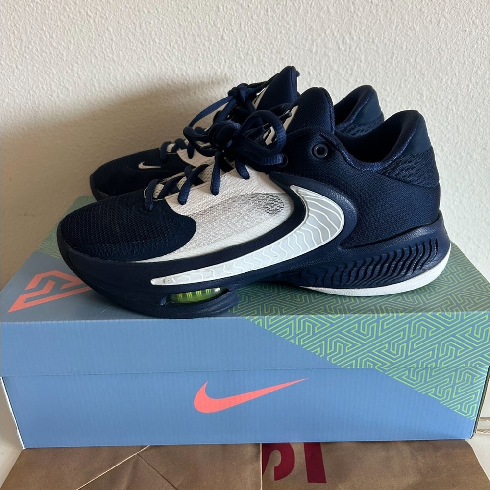 Nike Navy and White Athletic Shoes